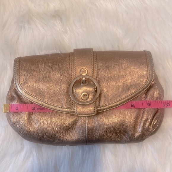 Coach Cooper Bronze Ali Large Clutch - Picture 10 of 11